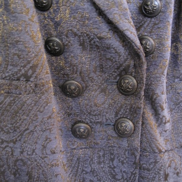 SOFT SURROUNDINGS - Velvet Damask Military Trench Coat - Picture 5 of 15